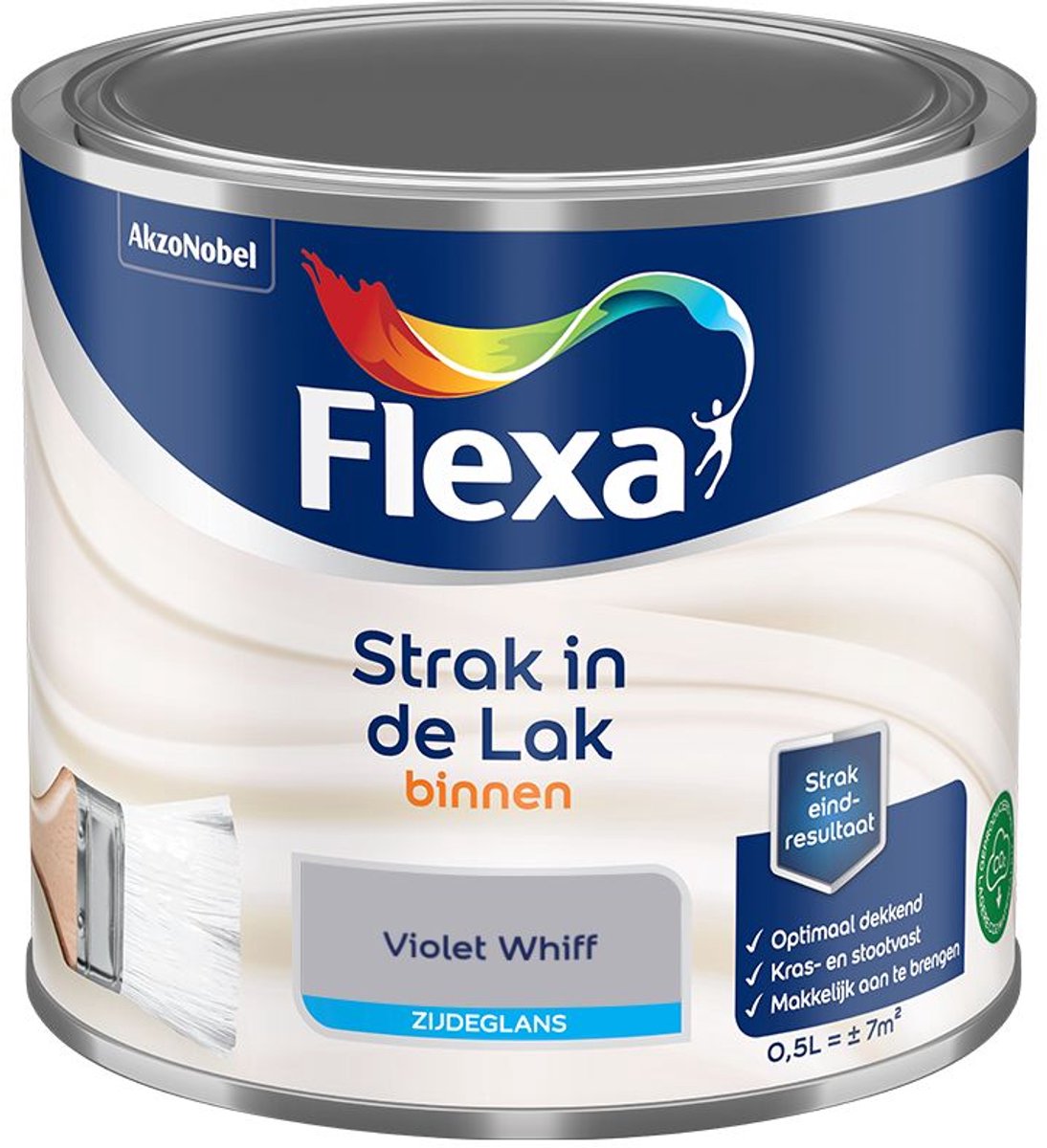 Flexa - Strak In De Lak Binnenlak Zijdeglans - Violet Whiff - 500 Ml - Kleur Van Het Jaar 2027