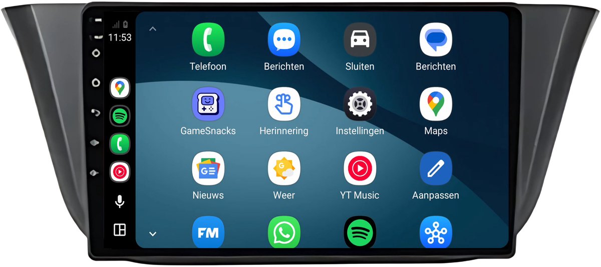 CarPlay autoradio geschikt voor Iveco Daily | 2021 t/m 2025 | Cartronix CTX-7075 | 2021 2022 2023 2024 2025 | 9 inch | Android 15 | Draadloos Apple CarPlay & Android Auto | 2GB + 32GB | Bluetooth & Wifi