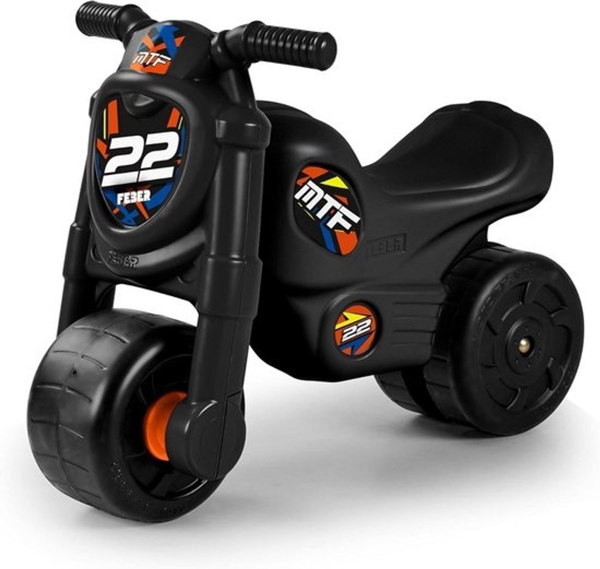 Loopmotor voor Kinderen - Loopfiets Peuter - Buiten Spelen - Brede Stabiele Wielen - 62 cm - Multicolor