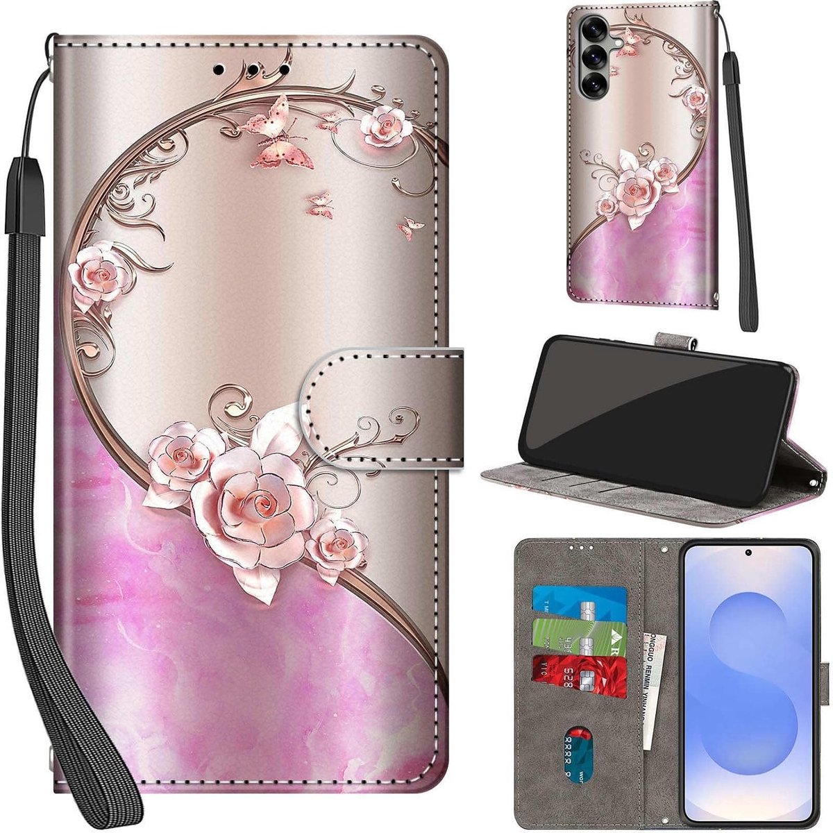 Portemonnee Telefoonhoes voor Samsung Galaxy S25 Steeg