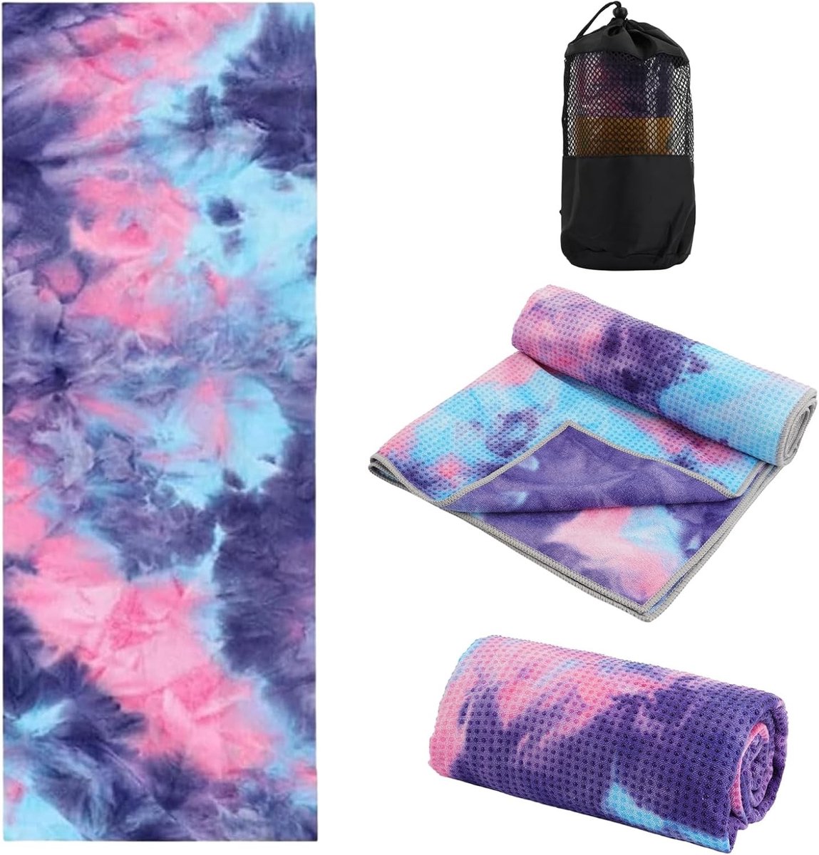 Yoga Mat met Draagtas, Antislip en Absorberend, Perfect voor Fitness en Oefeningen
