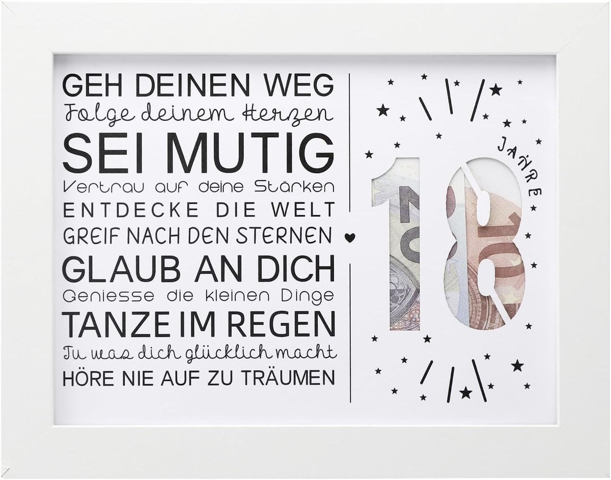 Originele Geldcadeaus voor 18e Verjaardag, Perfecte Verjaardagscadeaus voor Jongens en Meisjes, Creatieve Geldgeschenken voor 18 Jaar