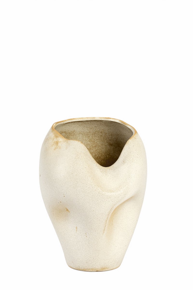 Light & Living Vaas AZURA - Wit - 26x24.5x35 cm