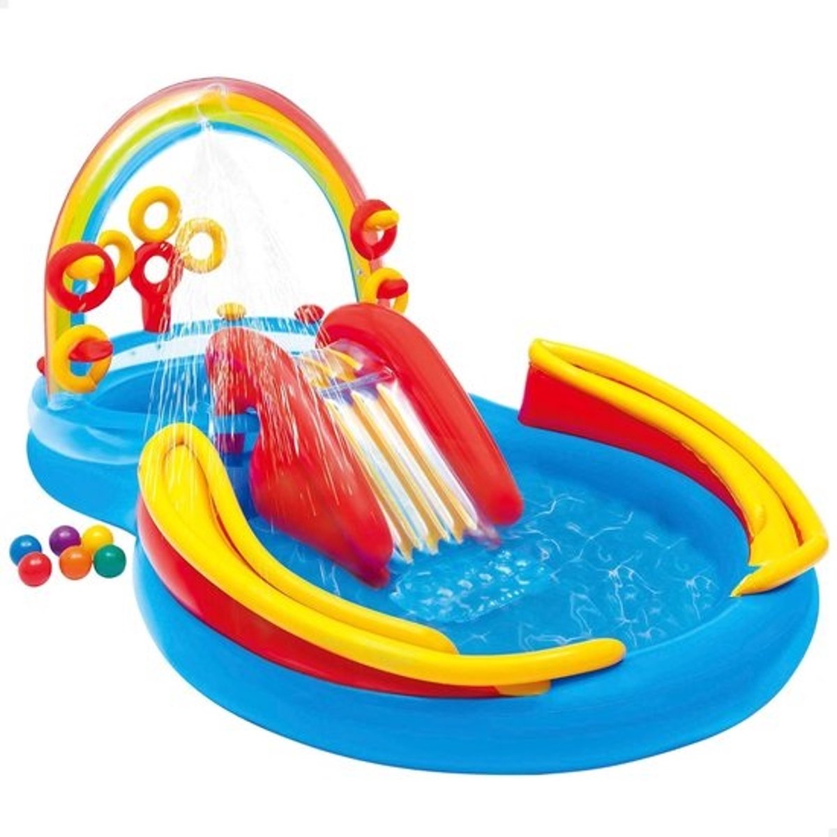 Rainbow Ring Waterspeelset - Glijbaan en Speelcentrum voor Kinderen