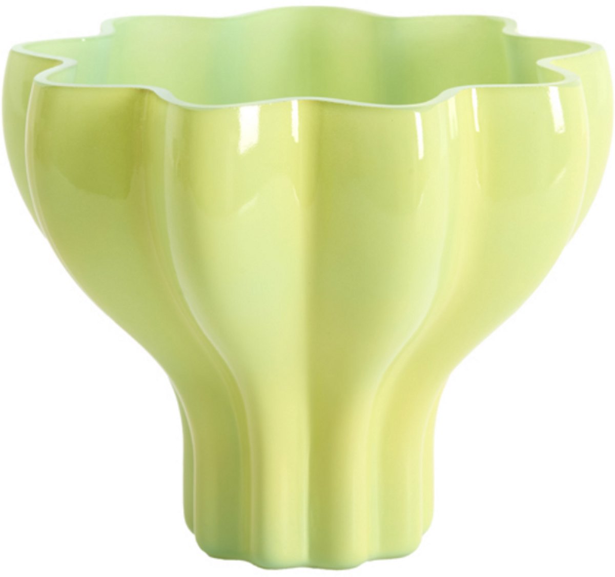 Light & Living Vaas LUSON - Groen - 20x20x15.5 cm