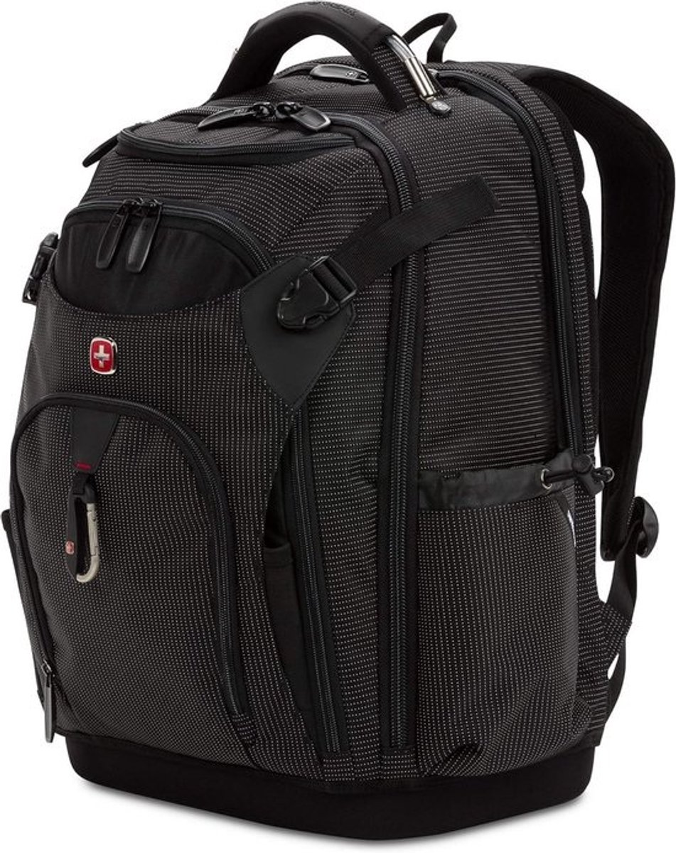 Grote Zwarte Werktas voor Laptop met Organizer en Airflow Rugvulling