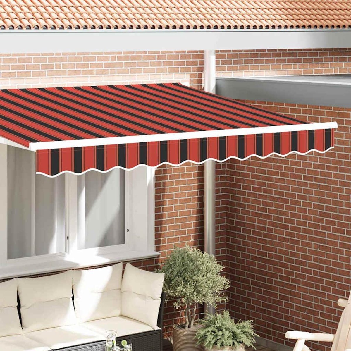 Luifelschort, vervanging, 3 m, polyester, oranje