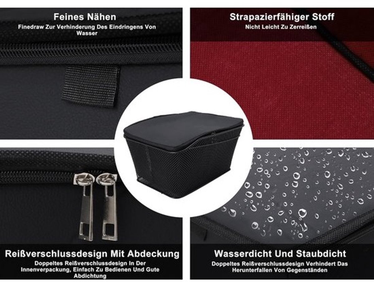 Achterste fietsmand 20L - 44 LB lading metaal - waterdichte Bike Rack tas - Cargo Rack Cover - opbergtas voor buitenreizen