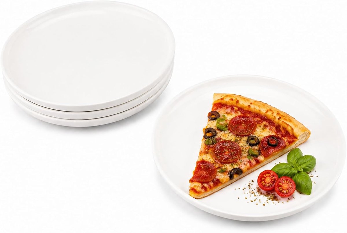 Borden 15cm (6") kleine dinerborden keramiek - 4 Pack