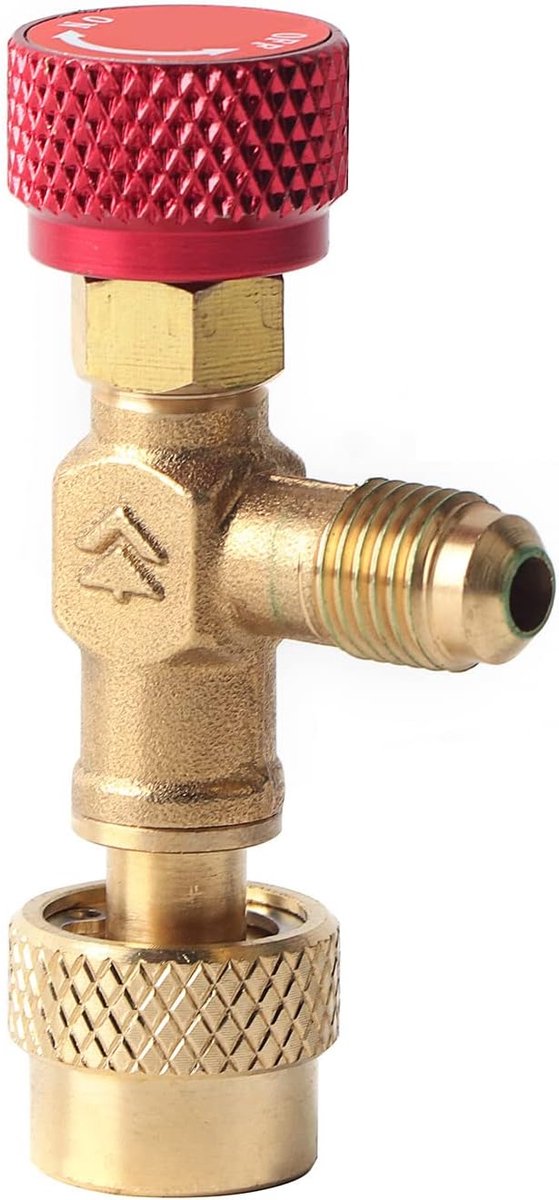 Regelventiel Adapter Voor Flexibele Airconditioning Messing Vloeibare Veiligheidsventiel 1/4 Duim Naar 5/16 Duim Vrouwelijke Aansluiting