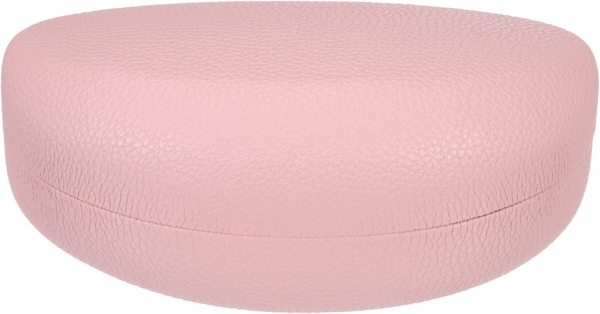 Brillenkoker PU-leer Anti-kras Harde Schalen Brillen Beschermende Koffer Draagbare Zonnebrillenkoker voor Vrouwen Mannen, Roze