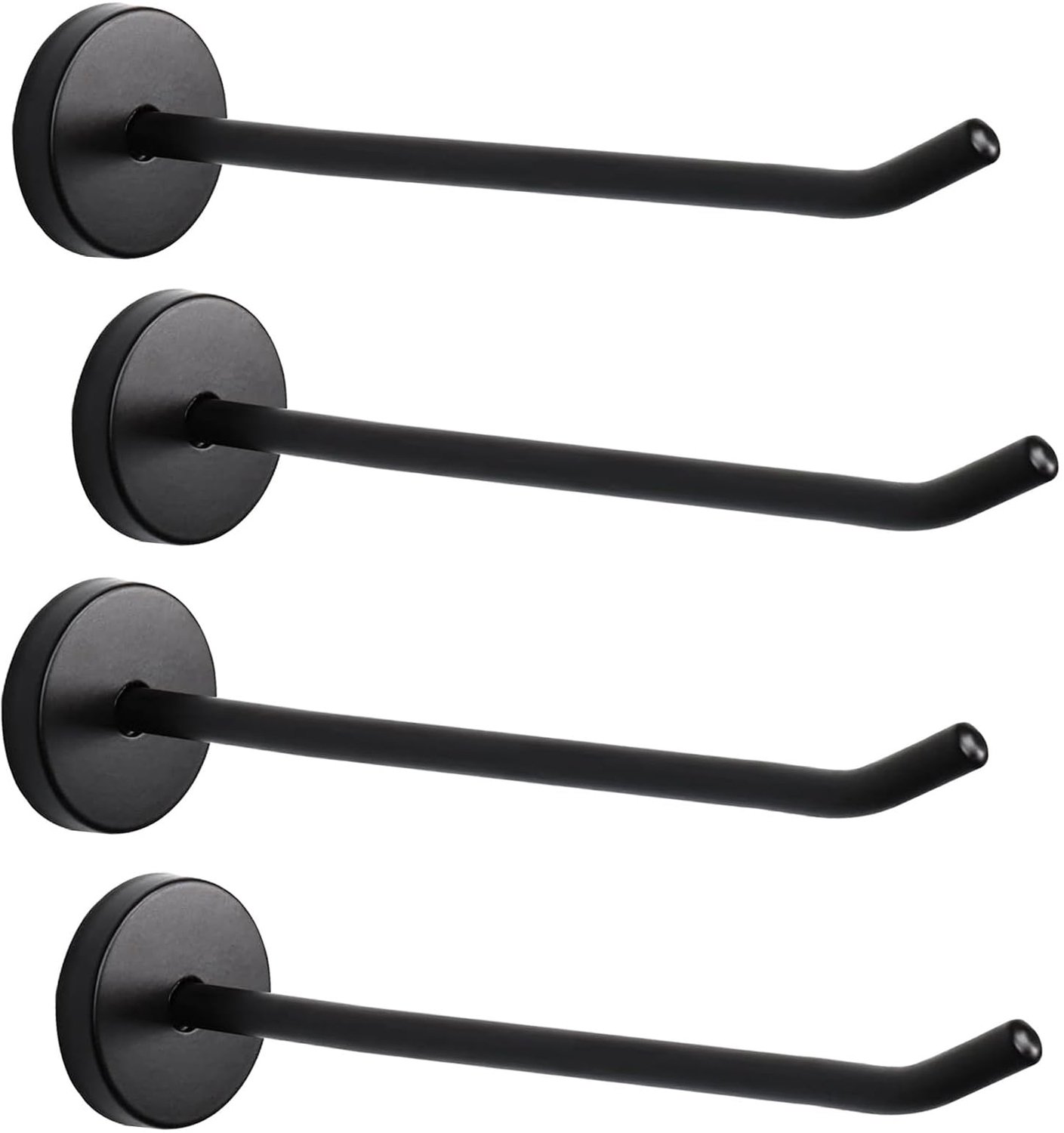 Kapstok haak lange neus 145mm - roestvrij staal zwart mat - heavy duty - ideaal voor wandmontage - m-winkel