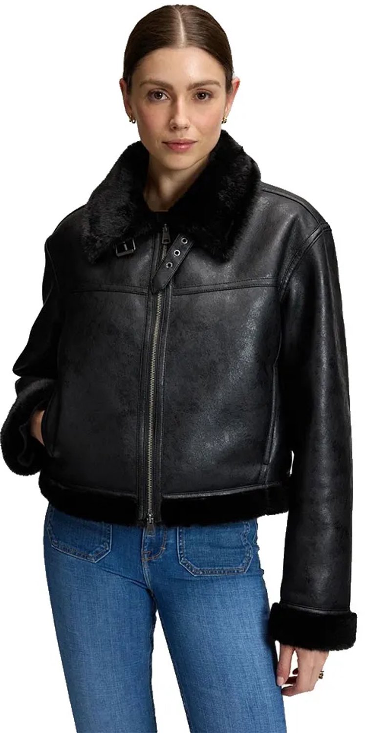 Lee Aviator Rleaxed Fit Jas S Vrouw Zwart