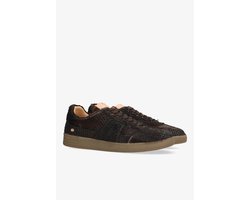 Fred De La Bretoniere - ZAZZA ELLA Sneaker Pony Snake Dark Brown - Maat 42