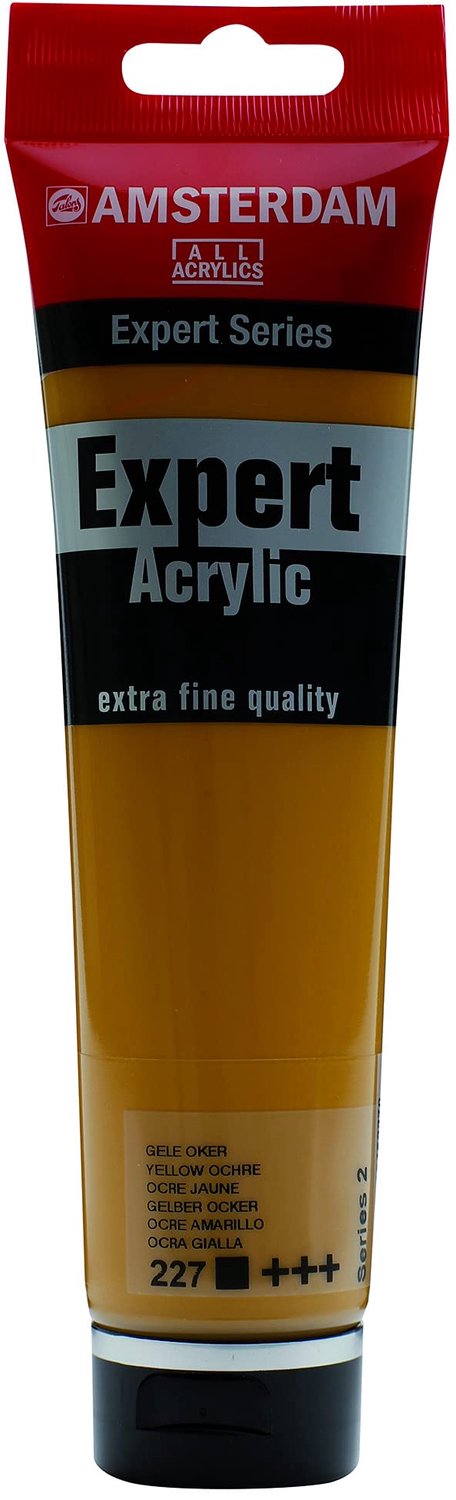 Acryl tube 150 ml - Gele oker 227 - Voor schilderen - m-winkel