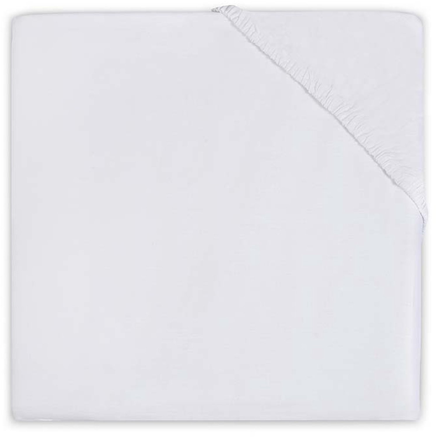 Bol.com Jollein Hoeslaken molton 50x90cm Wit aanbieding