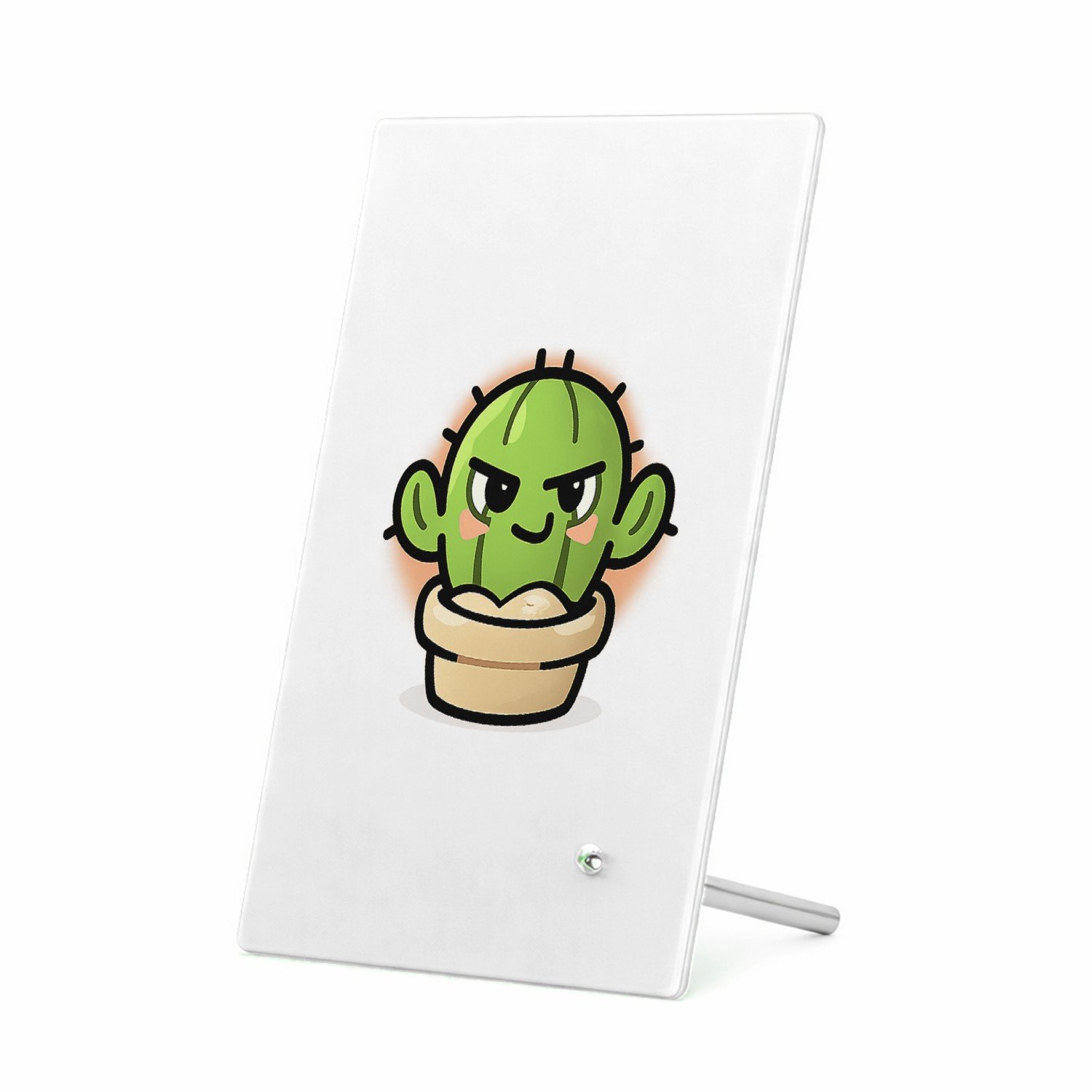 Mr Cadeautjes Glasframe 11 x 16 - design Een compact dierenstatement met een andere speelse attitude | cadeau Wit