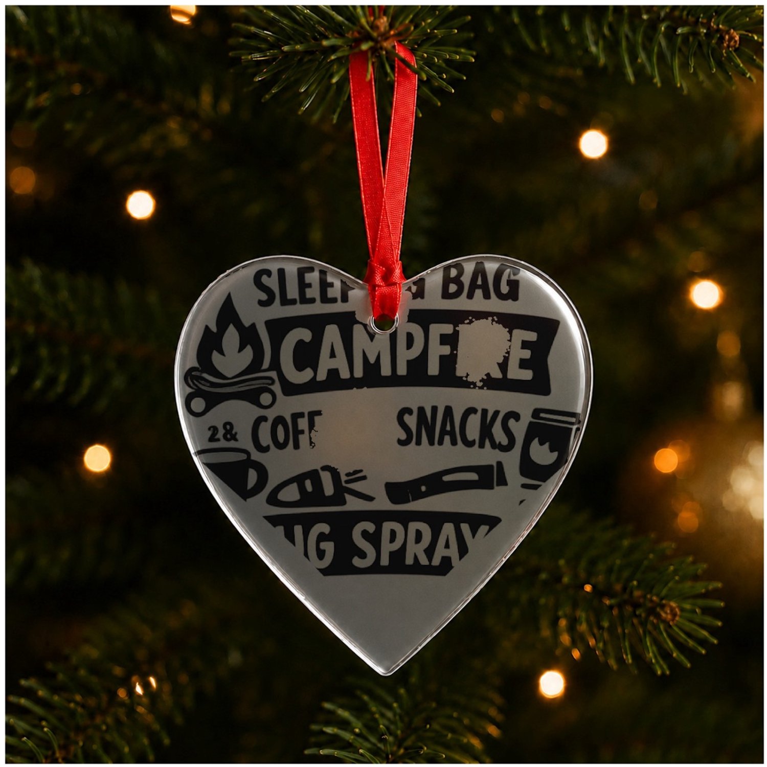 Mr Cadeautjes Glazen hart small - design Een compacte humorprint over strandcomfort met dezelfde lijs | cadeau Wit