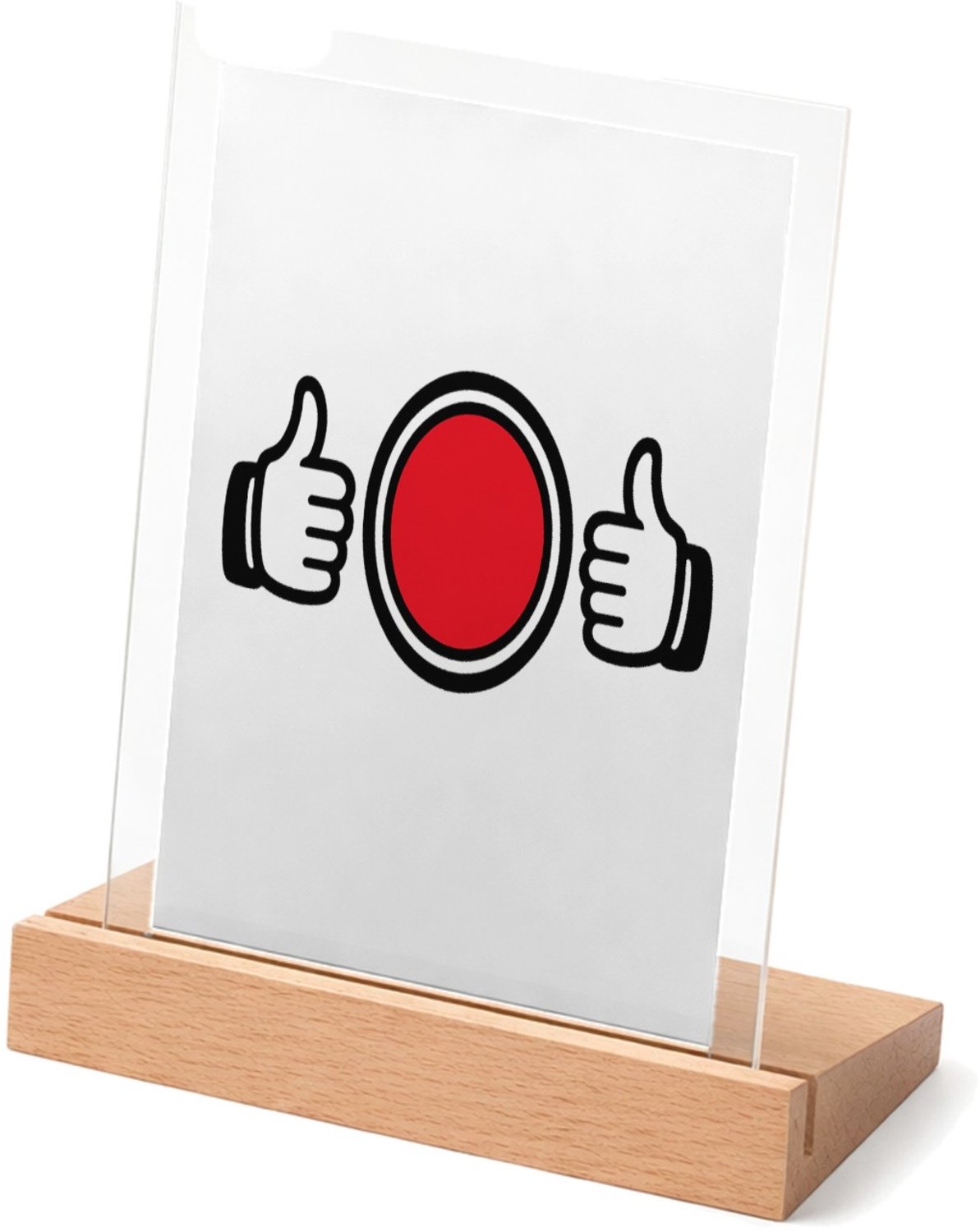 Mr Cadeautjes Glasframe met vaste tekst - design Een vergelijkbare feestelijke mijlpaalopmaak met een central | cadeau Wit