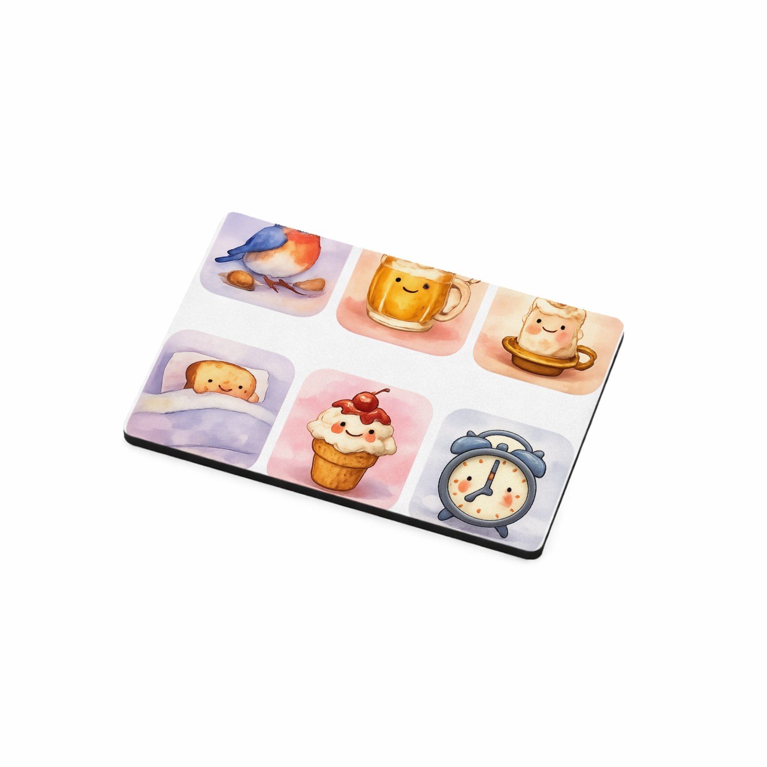Mr Cadeautjes MDF magnetische fotolijst 7,5 x 5 - design Huiselijke comfort-scène met een alledaags object als ‘karak | cadeau Wit
