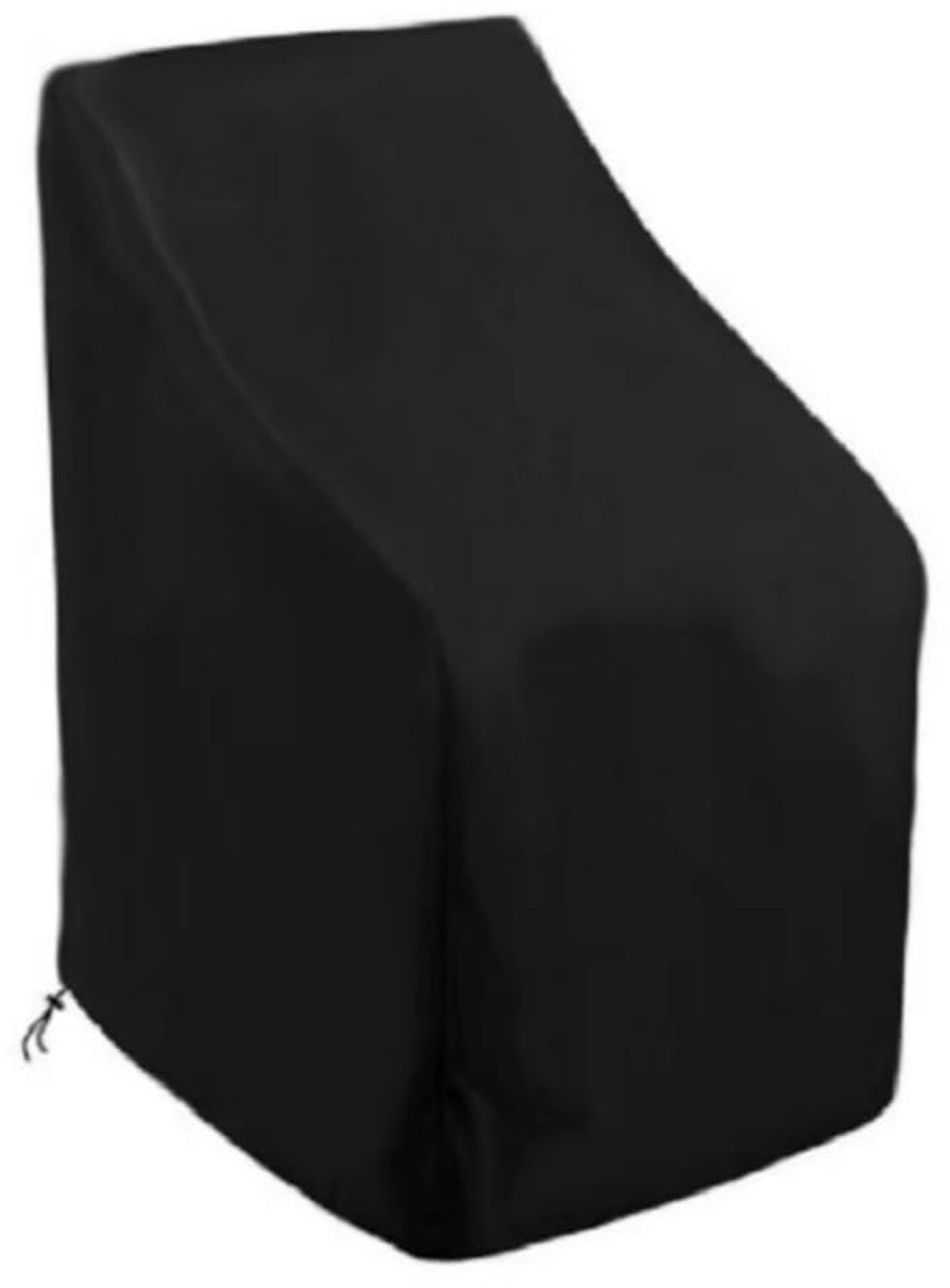 Famanu Tuinstoelhoes voor 4 stapelbare stoelen, 64 x 64 x 70/120 cm, waterafstotend en uv-bestendig, ideaal voor balkonstoelen en terrasstoelen, biedt bescherming tegen weersinvloeden wit
