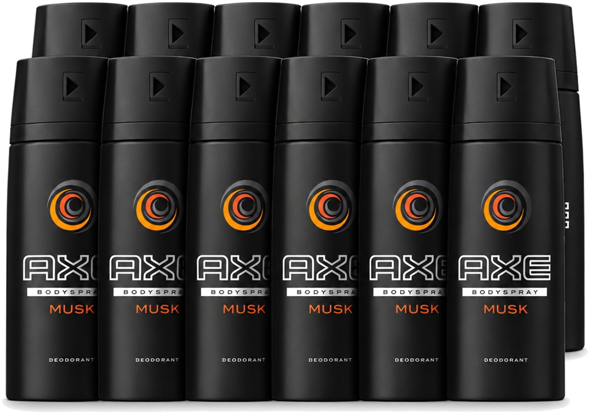 12 x Axe - Deodorant Bodyspray - Musk - 150 ml - Voordeelverpakking - 12 stuks