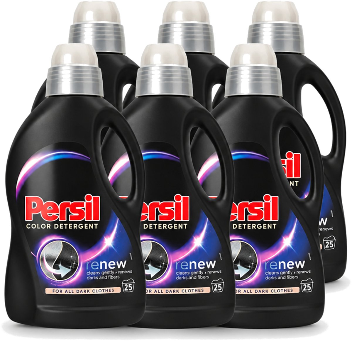 6 x Persil Color Detergent - Vloeibaar Wasmiddel - Donkere Was - 25 Wasbeurten - Voordeelverpakking - 6 stuks