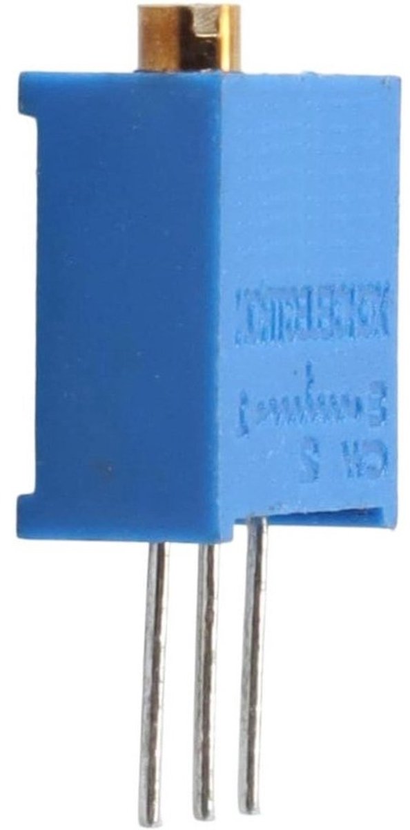 Verstelbare potentiometer - Variabele weerstand - Circuitkalibratie - Meervoudige afstelling - 5K Ohm - Blauw