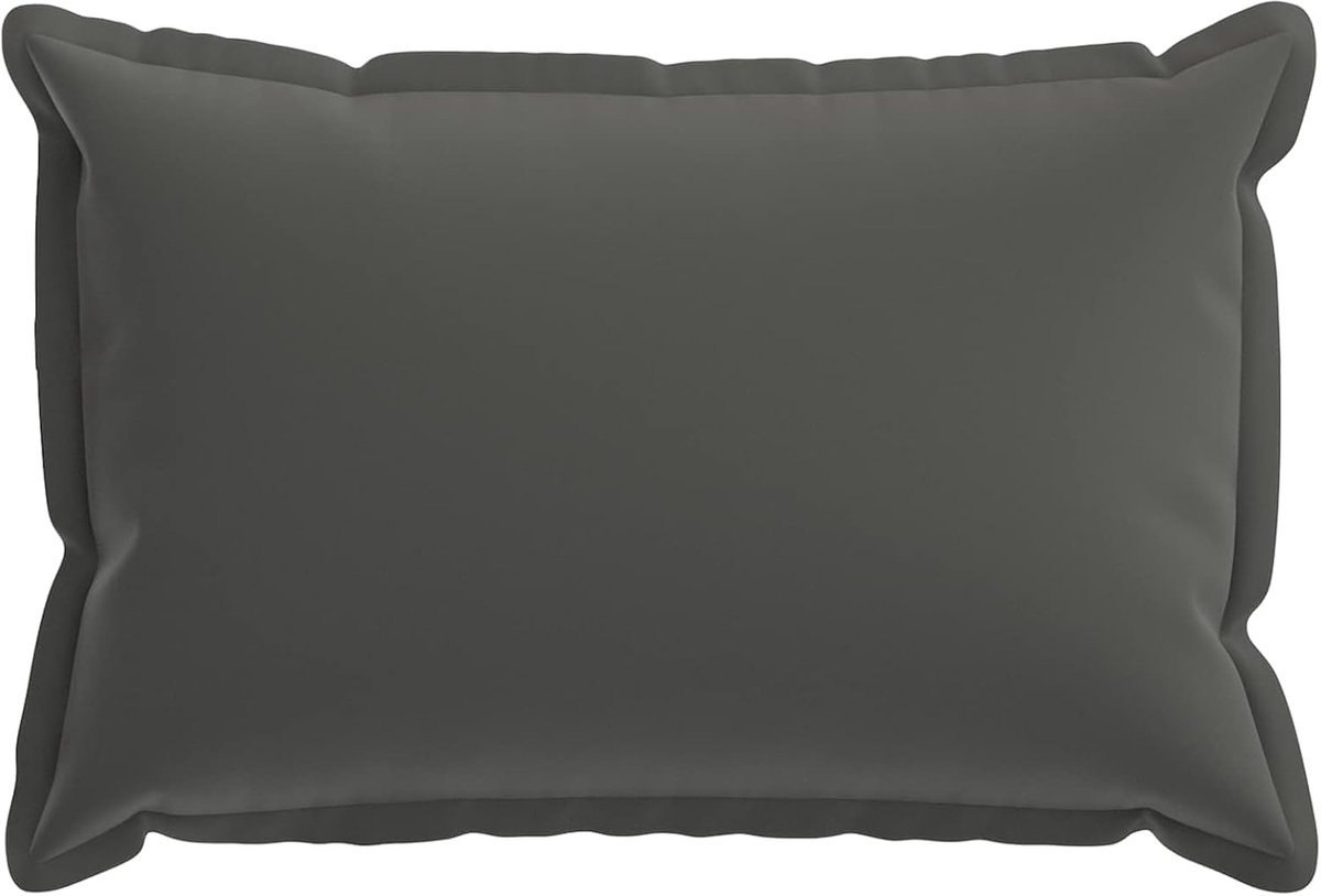 Kussensloop, 6-delig, antraciet, 50 x 70 cm, polyester, met sluiting