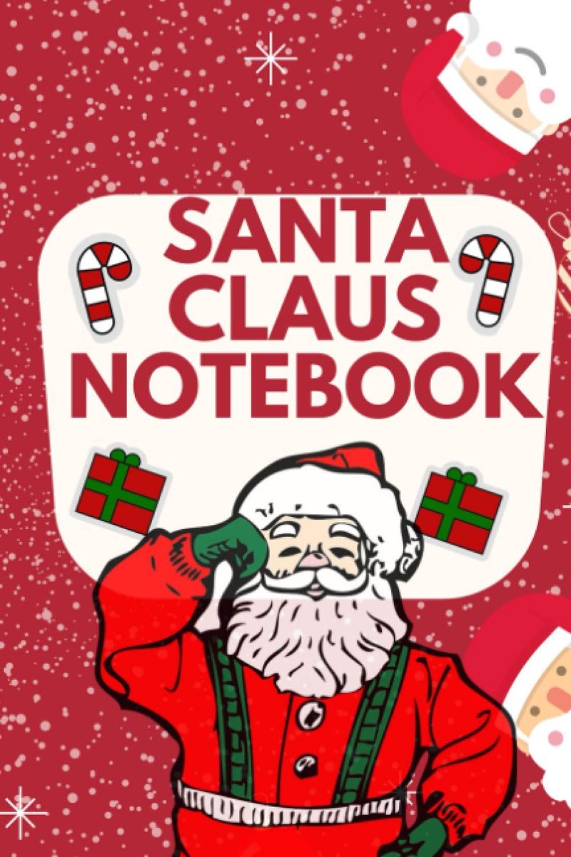 Santa Claus Notebook - (120 Pages) - (6"x"9 inches): Santa Claus Design 4 (Holiday Notebook, Journal, Diary) - ShopVlot