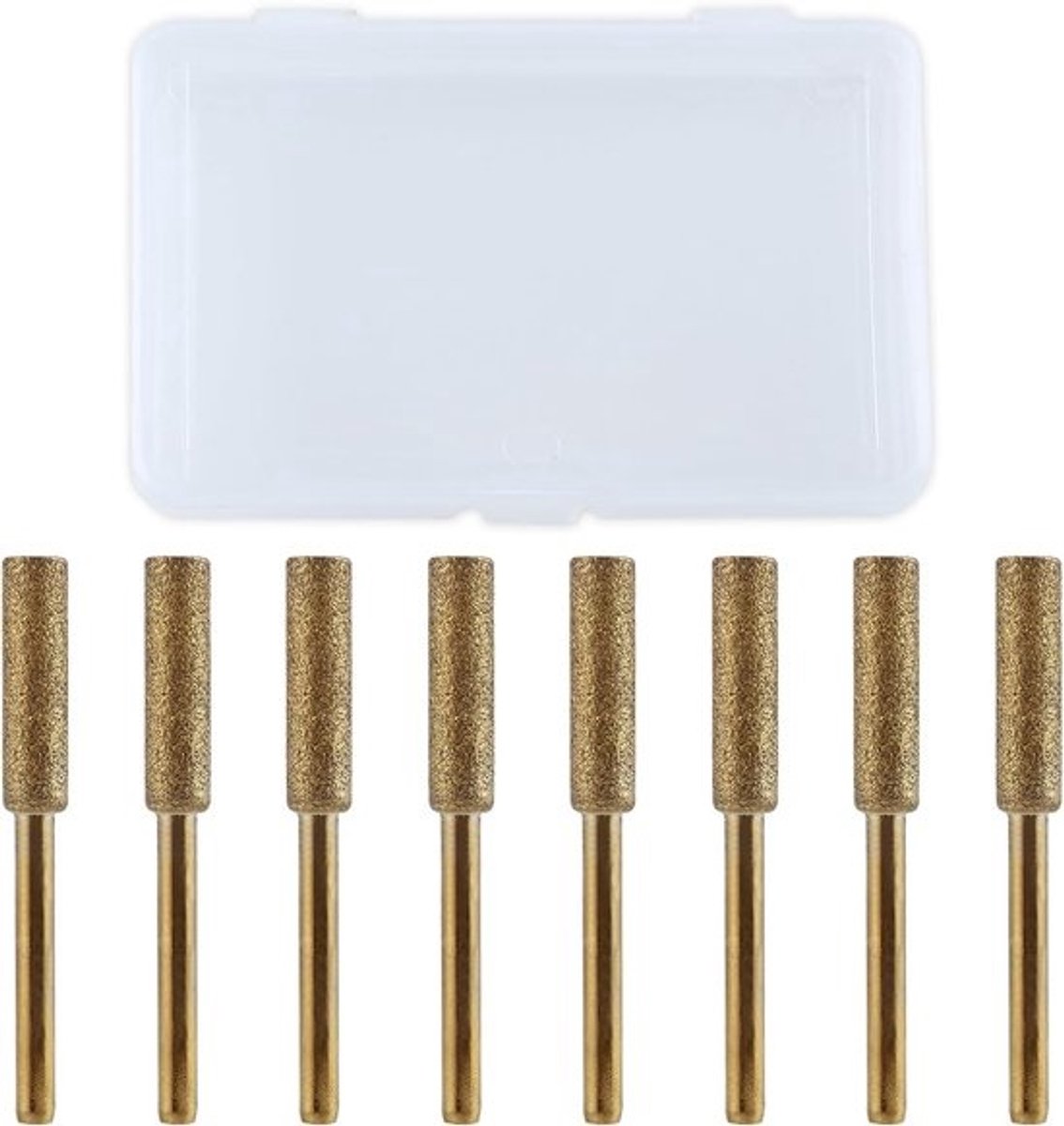 Slijpsteen set - diamantboren - kettingzaagonderhoud - hoge hardheid coating - 3/16 inch - goud