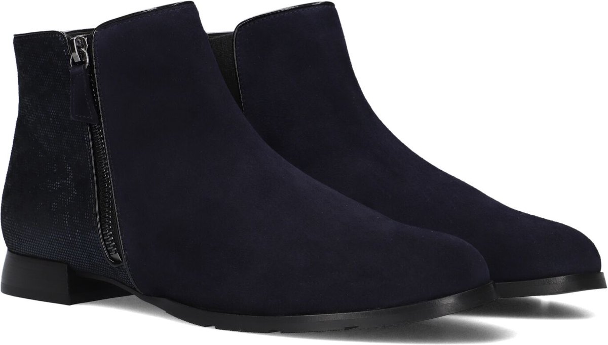 Hassia Madeira Enkellaarsjes - Enkelboots met rits - Dames - Blauw - Maat 43