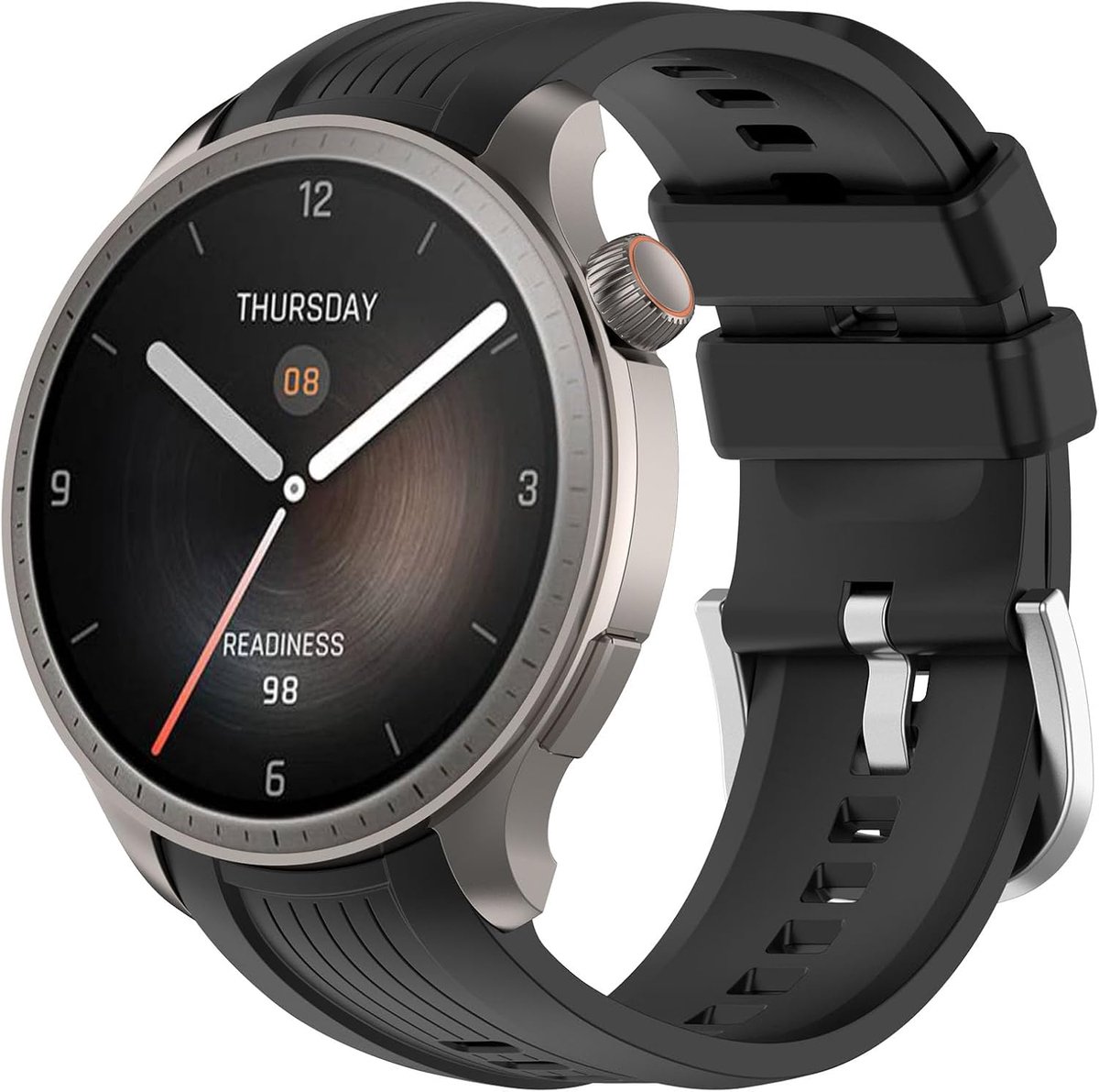 Vervangband voor Amazfit Balance 22MM - Zacht silicone - RVS sluiting - Comfortabel dragen - ShopVlot