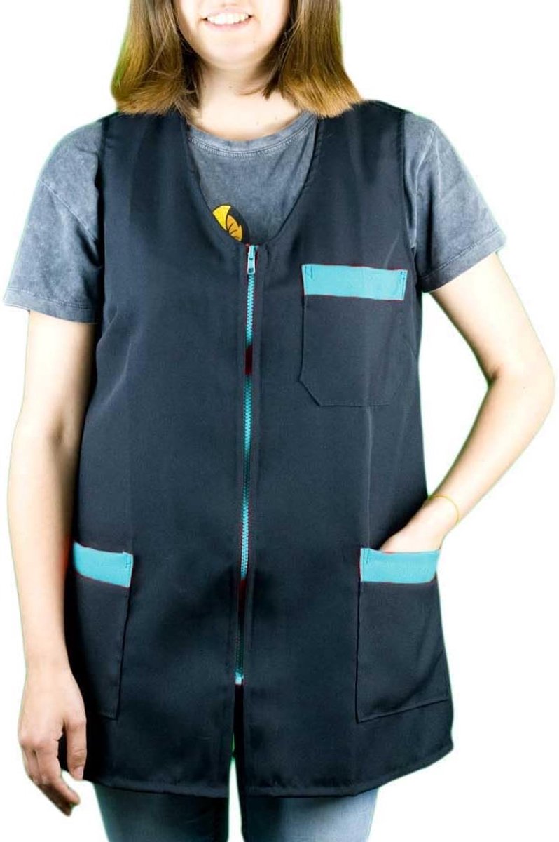 Schoonmaakoverall L-XL - Retro Floral - Voor dames - Comfortabel en stijlvol - ShopVlot