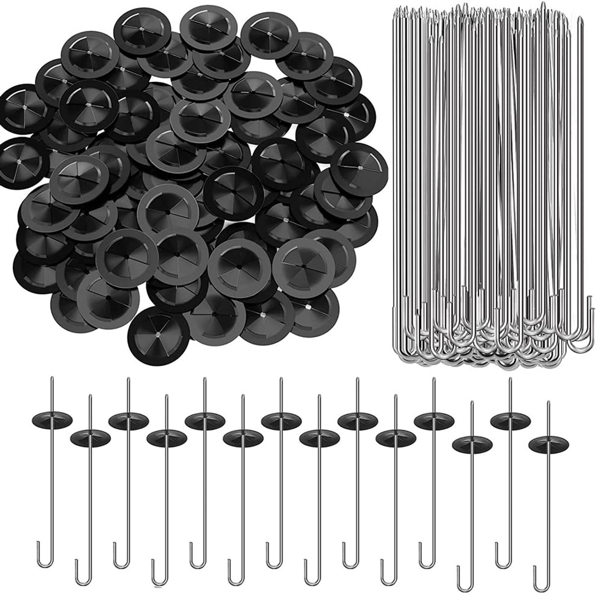 Solar Panel Guard Clips, Solar Panel Bird Proofing Fence Clips, Solar Panel Pigeon Proofing Mesh Clips (100 Self - ShopVlot