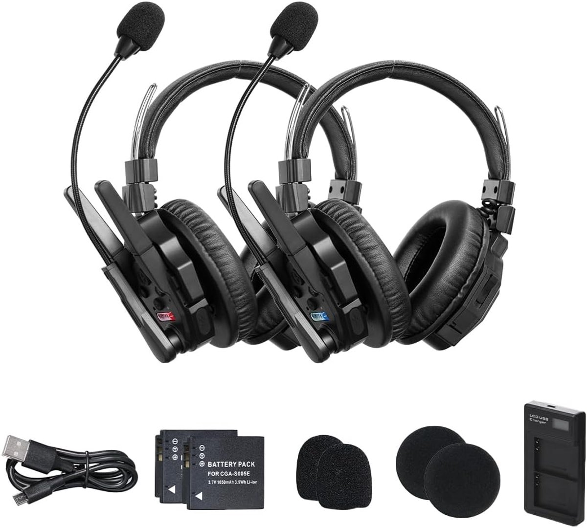 SYNCO XTalk Xmax Wireless 2.4GHz Bluetooth Intercom Headset Full Duplex Random Master (2) - ShopVlot