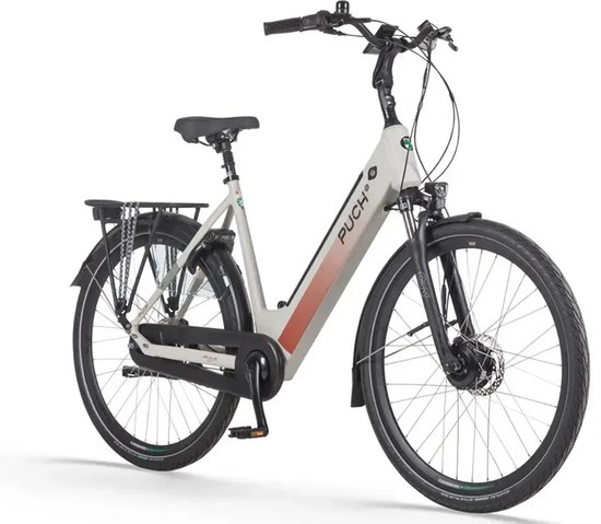 Puch E-Modern Basic N7 - Elektrische Fiets - 28 inch - 250W motor - Actieradius tot 120 km - 7 versnellingen - 540Wh accu - Zijde Grijs Mat — afbeelding 2