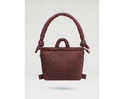 Ona Soft Bag: Leopard Cherry red