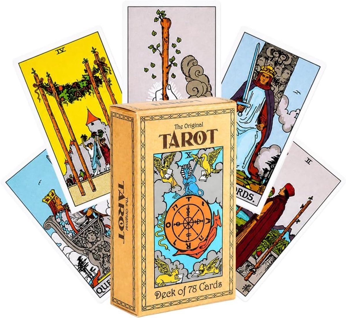 Klassiek Tarotdeck - Multicolor - 78 Kaarten - Duurzaam Materiaal - Voor Beginners