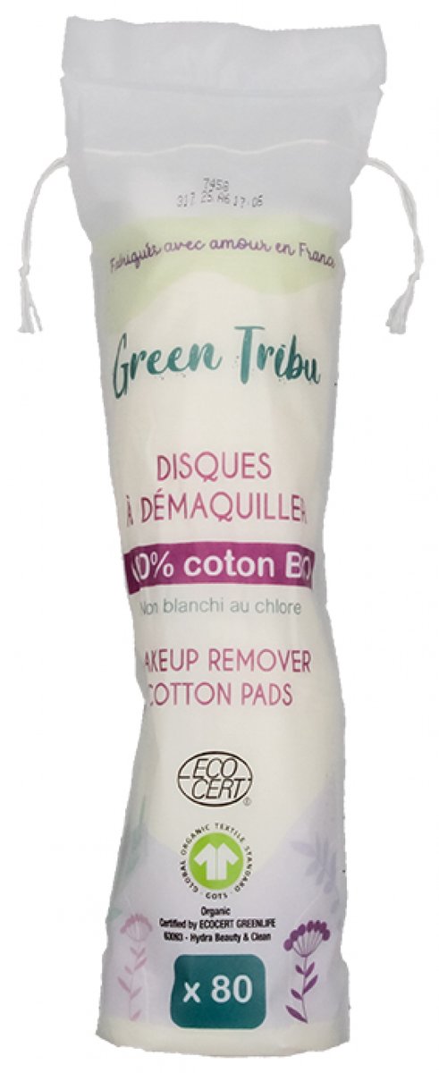 Green Tribu 80 Biologische Ronde Wattenschijfjes