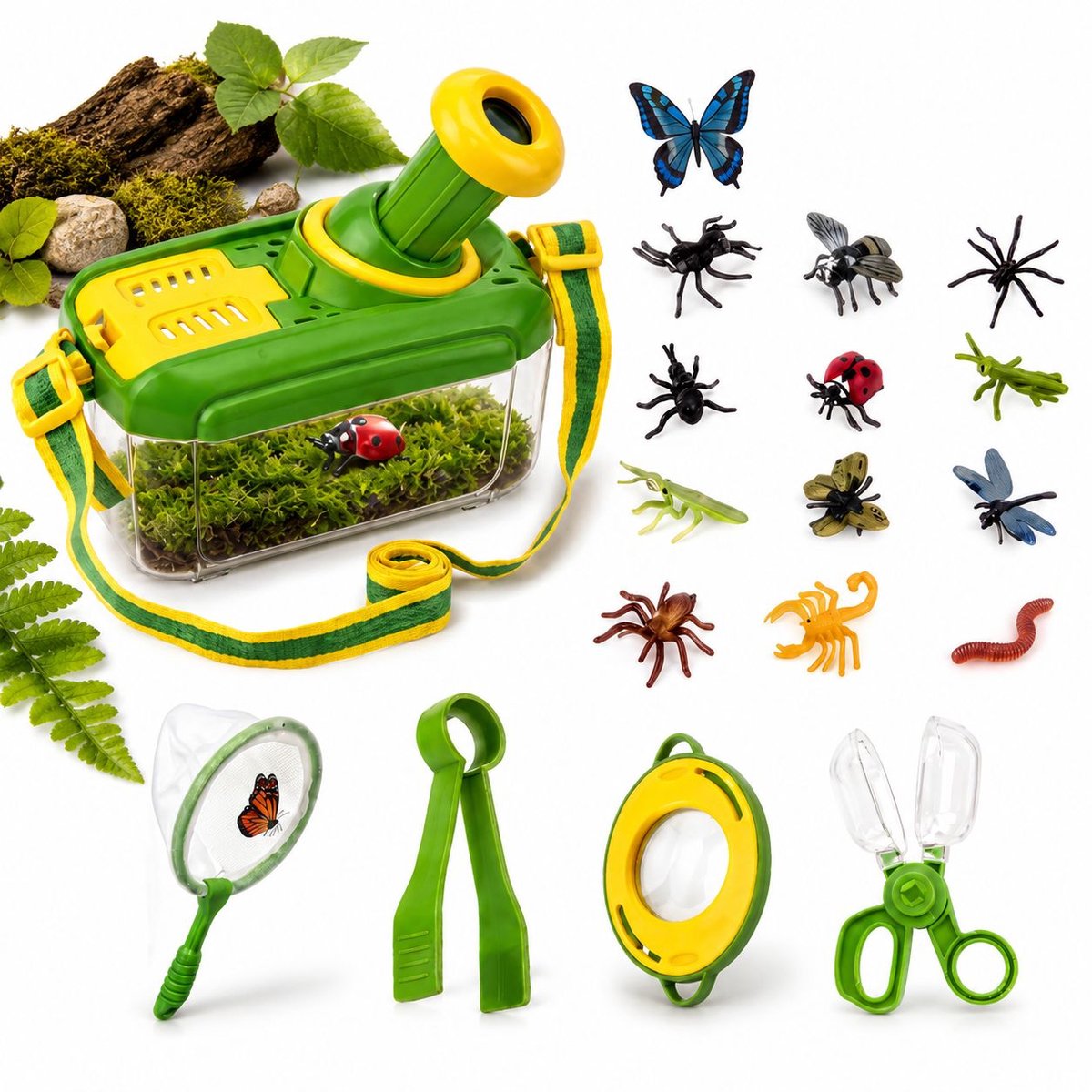 VHV - Buitenspeelgoed -Insectenspeelgoedset- Insectenstudieset
