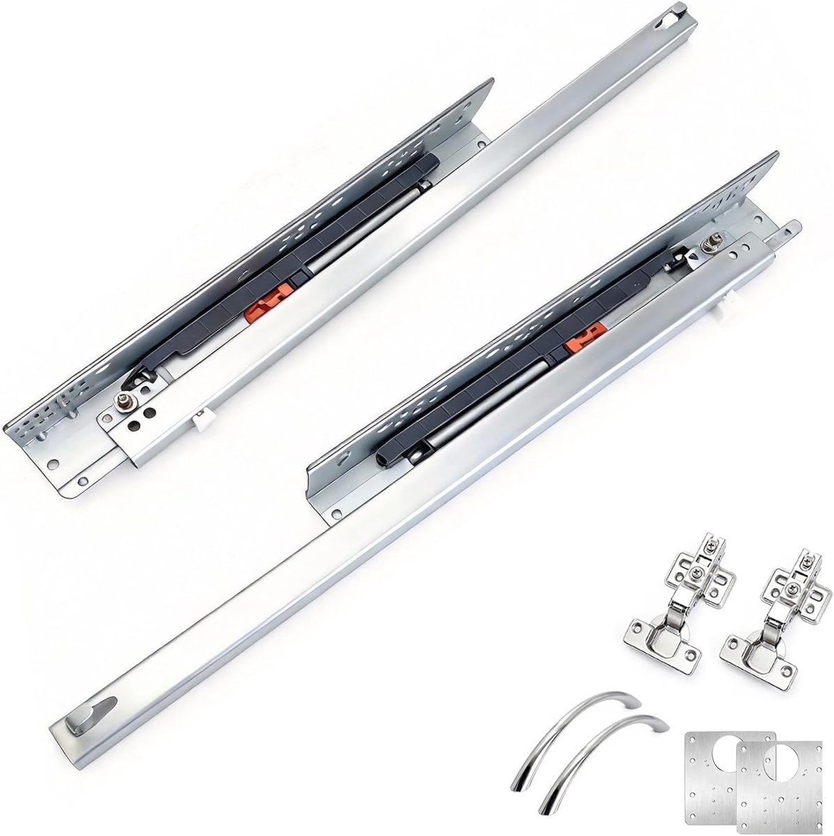 30 cm bottom guide, fully extendable 425 mm, two-piece telescopic - ShopVlot