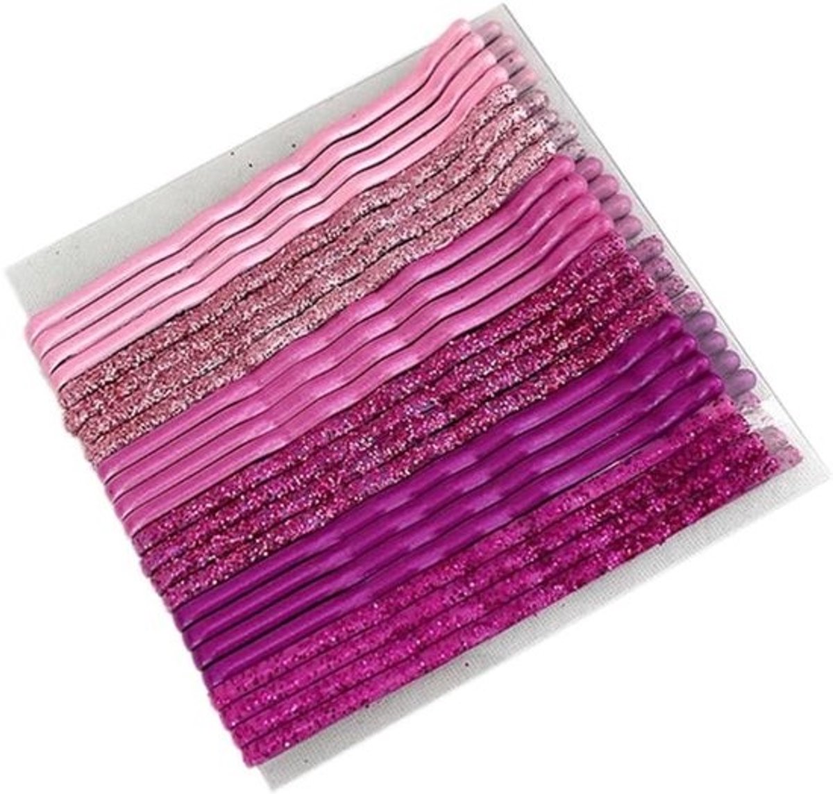 U-vormige haarspelden - Kleine haarklemmen en spelden - Haarstyling en kapsels - Golvend ontwerp met stevige fixatie - 5 cm en 48 stuks