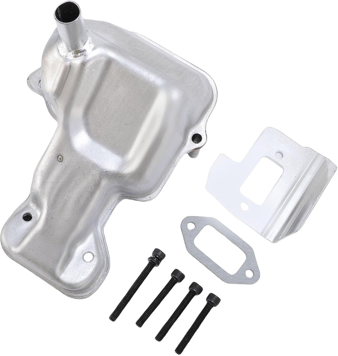 Naroote 506364204 Exhaust Muffler, Steel Exhaust Muffler Gaskets Screw Set with Noise Reduction, Ideal for K750 K760 - ShopVlot