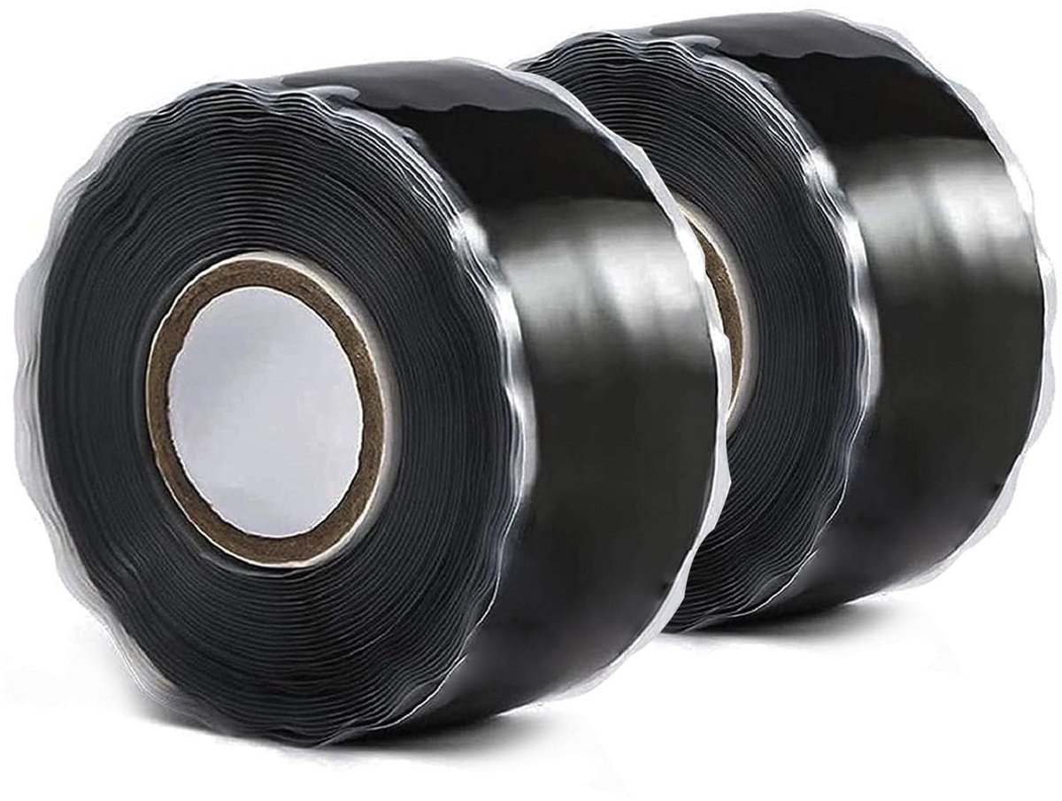 Siliconen Reparatietape - Zelfklevende Tape voor Slangen, Leidingen en Herstellingen - 2 Rollen van 3m