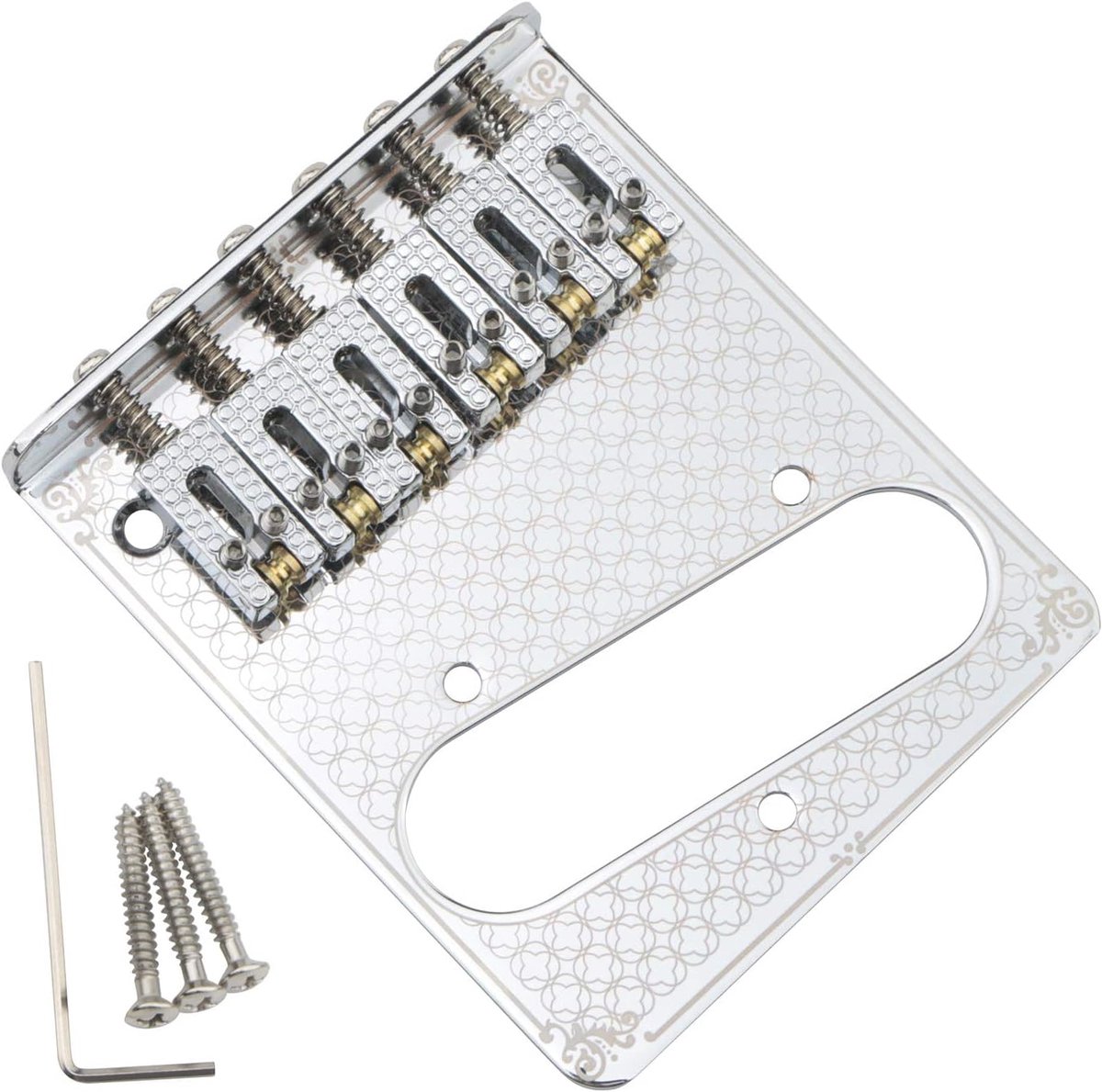 Elektrische gitaar 6 snaren - Cut roller saddle bridge plate - Met single coil pickup - Ideaal voor betere klank - ShopVlot