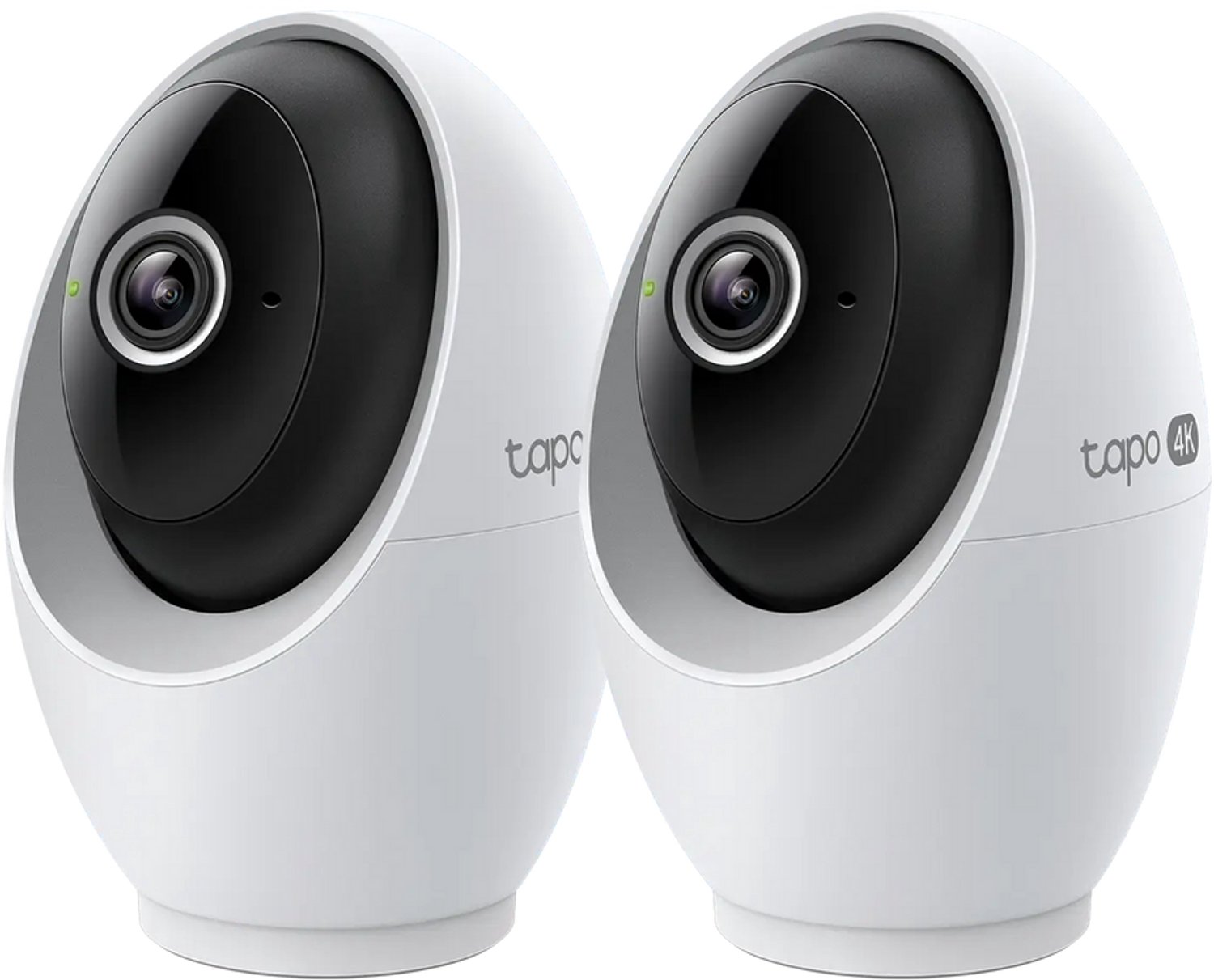 Tapo C260 Beveiligingscamera Binnen 2-pack - Bundelvoordeel - 4K 8MP - Gezichtsherkenning - 360° Draaibaar - Fysieke Privacymodus - Wifi 2,4 & 5 GHz - 18x Zoom - 12m Nachtzicht - 90 dB Sirene - microSD tot 512GB - Geen Abonnement