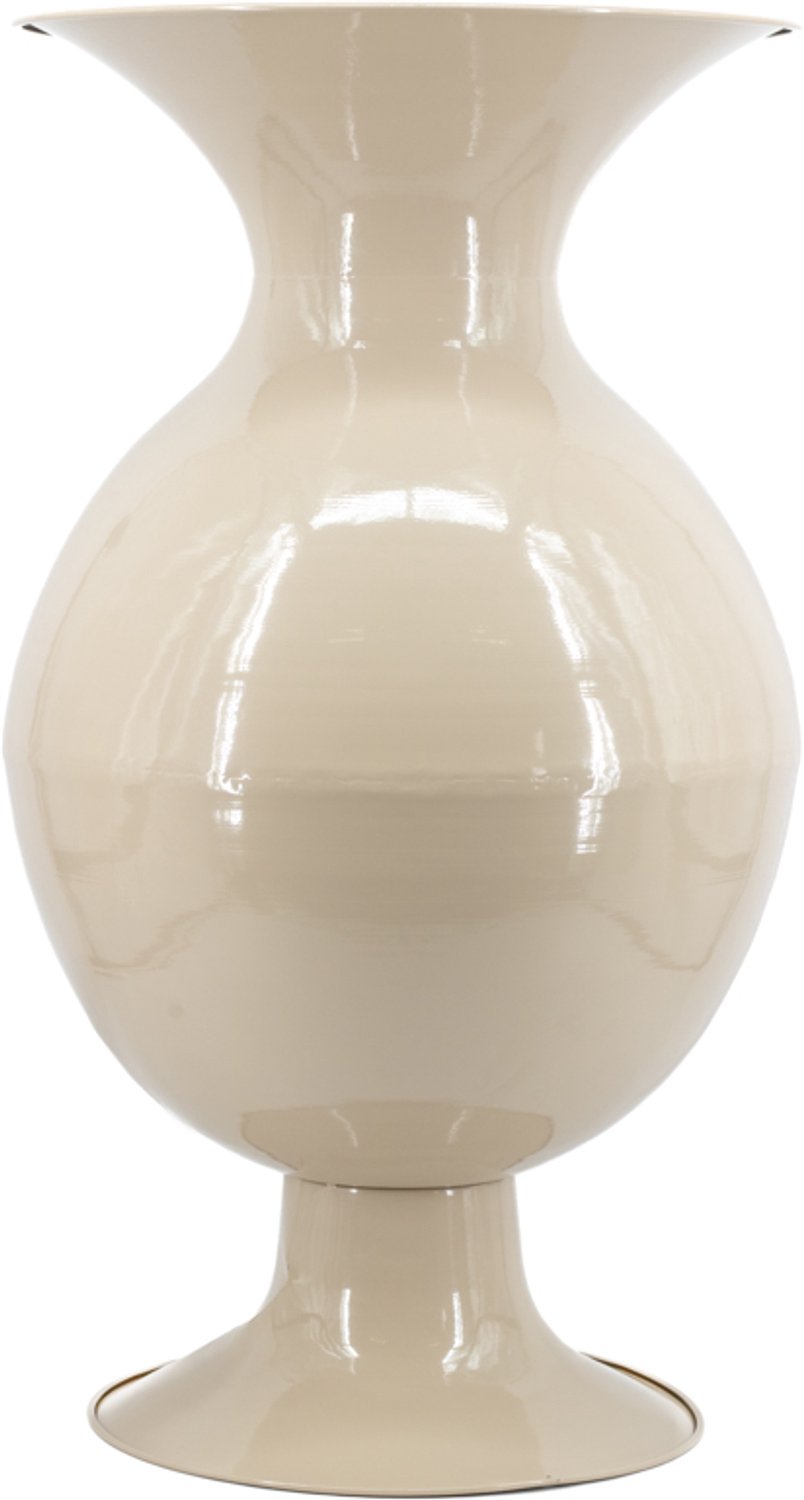 Metalen vaas Shiro L glossy sand