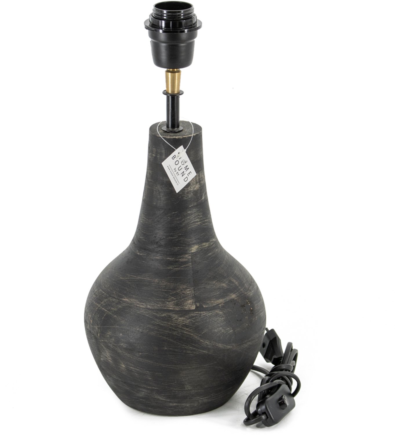 Lampenvoet hout zwart