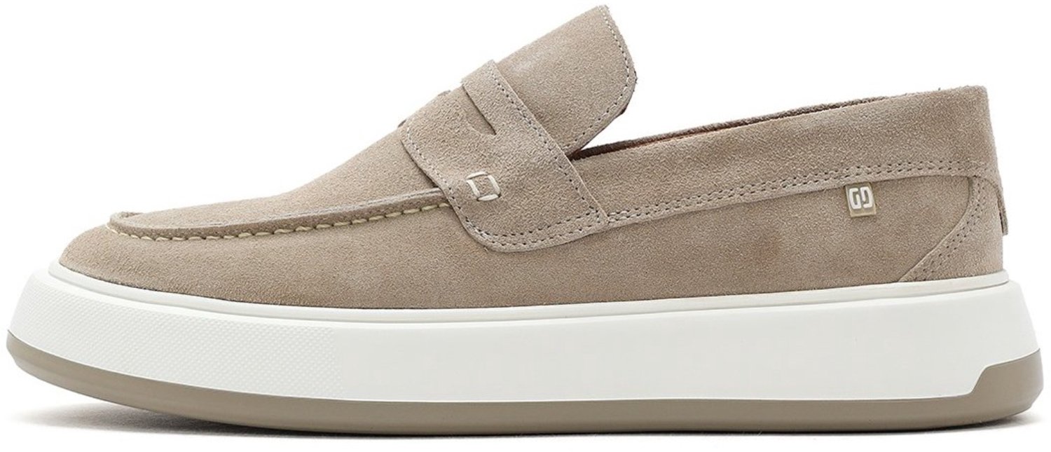 DERIMOD Casual Loafers Suede Leather Casual Loafers